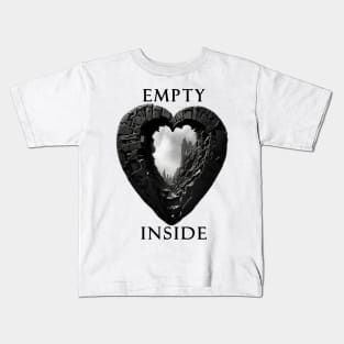 Empty Inside - Hollow Heart Steampunk Style Kids T-Shirt